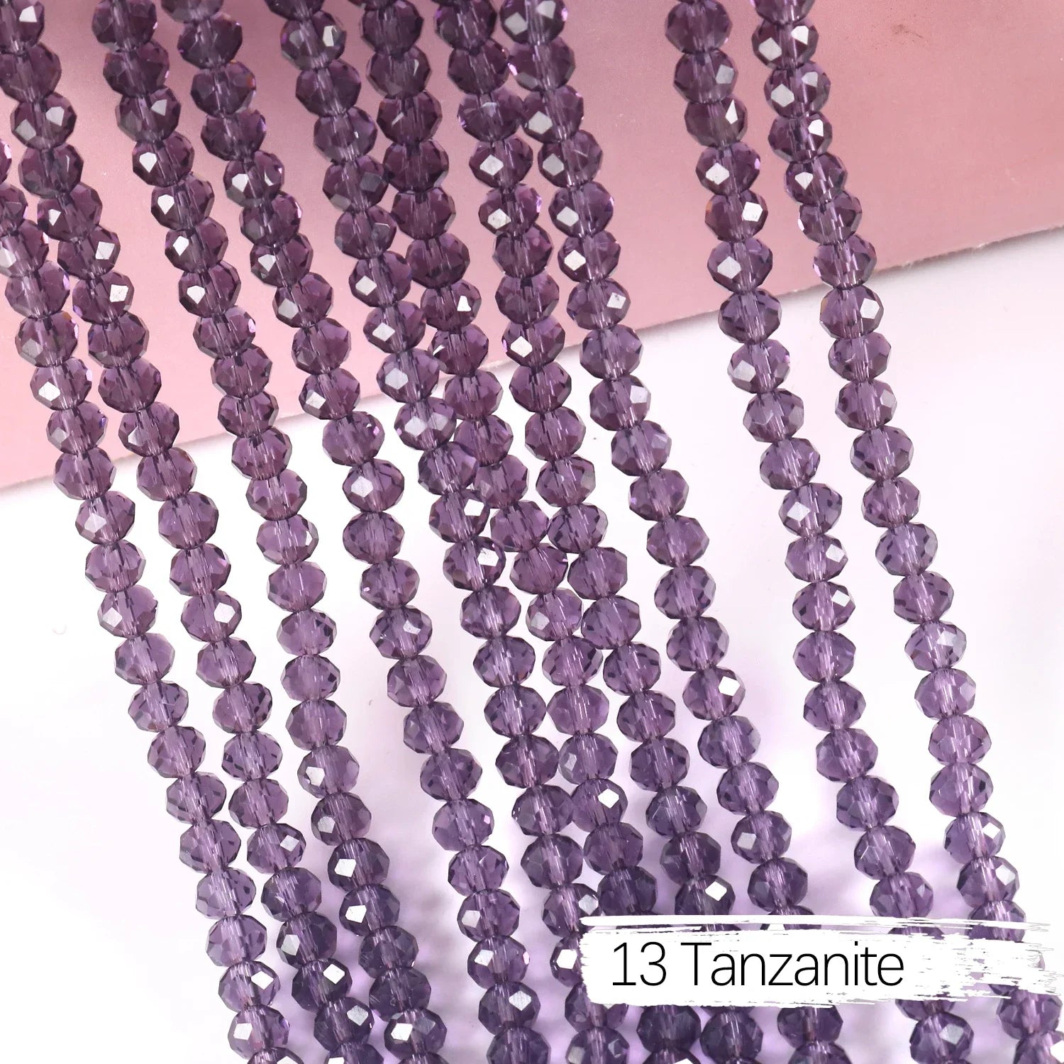 2mm 4mm 6mm 8mm Rondelle Austria Crystal Beads Faceted Glass Beads Loose Spacer Beads for DIY Bracelet Garment Making