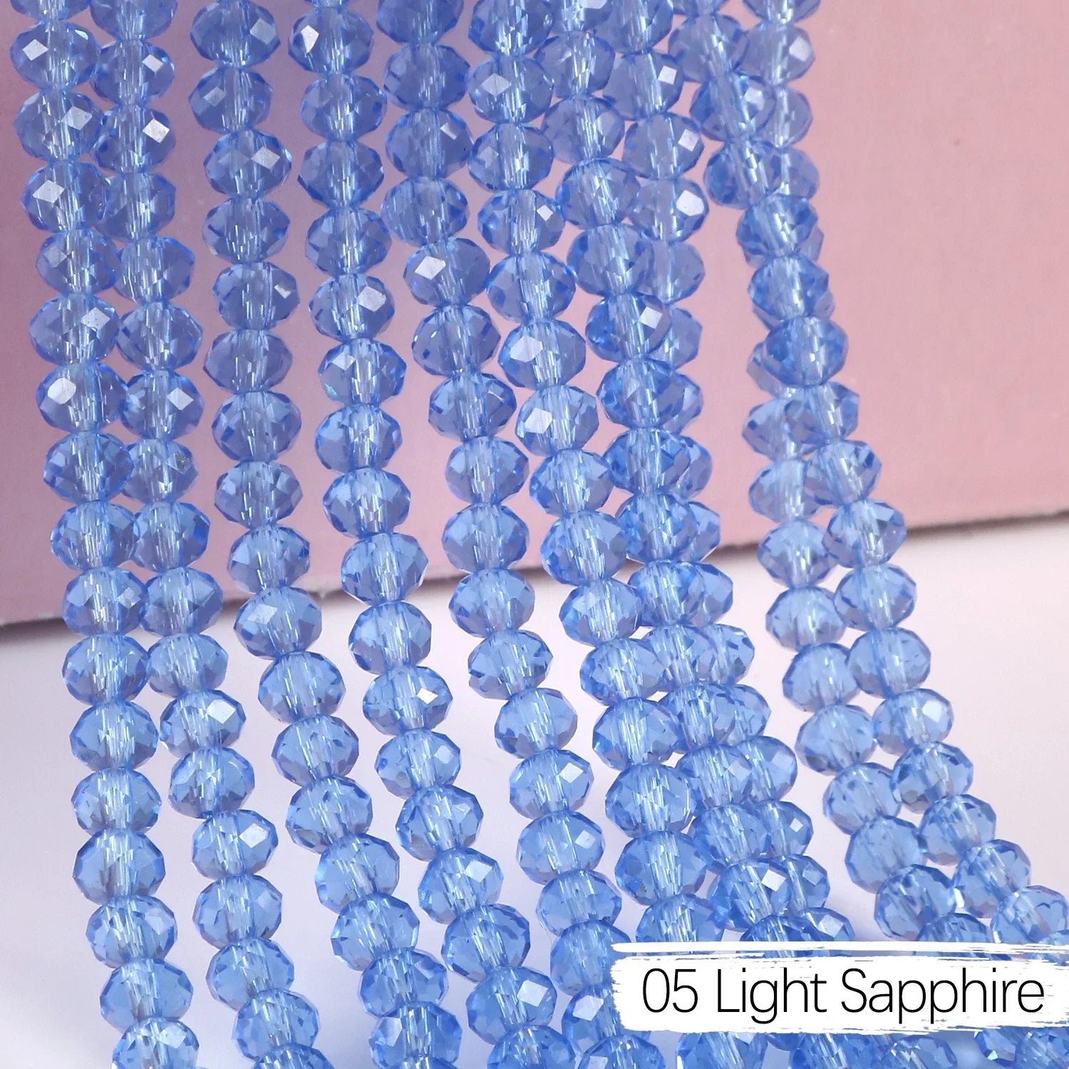 2mm 4mm 6mm 8mm Rondelle Austria Crystal Beads Faceted Glass Beads Loose Spacer Beads for DIY Bracelet Garment Making