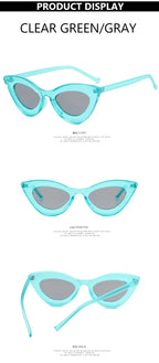 Small Frame Sunglasses Men Women Vintage Cat Eye Sun Glasses Brand Designer Concave Black Cateye Eyewear Shades UV400