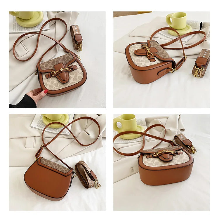 Luxury Versatile Women's Chain Bag Handbags 2024 Hot Sale Retro Designer Crossbody Shoulder Purses Small Square Bag Women Clutch