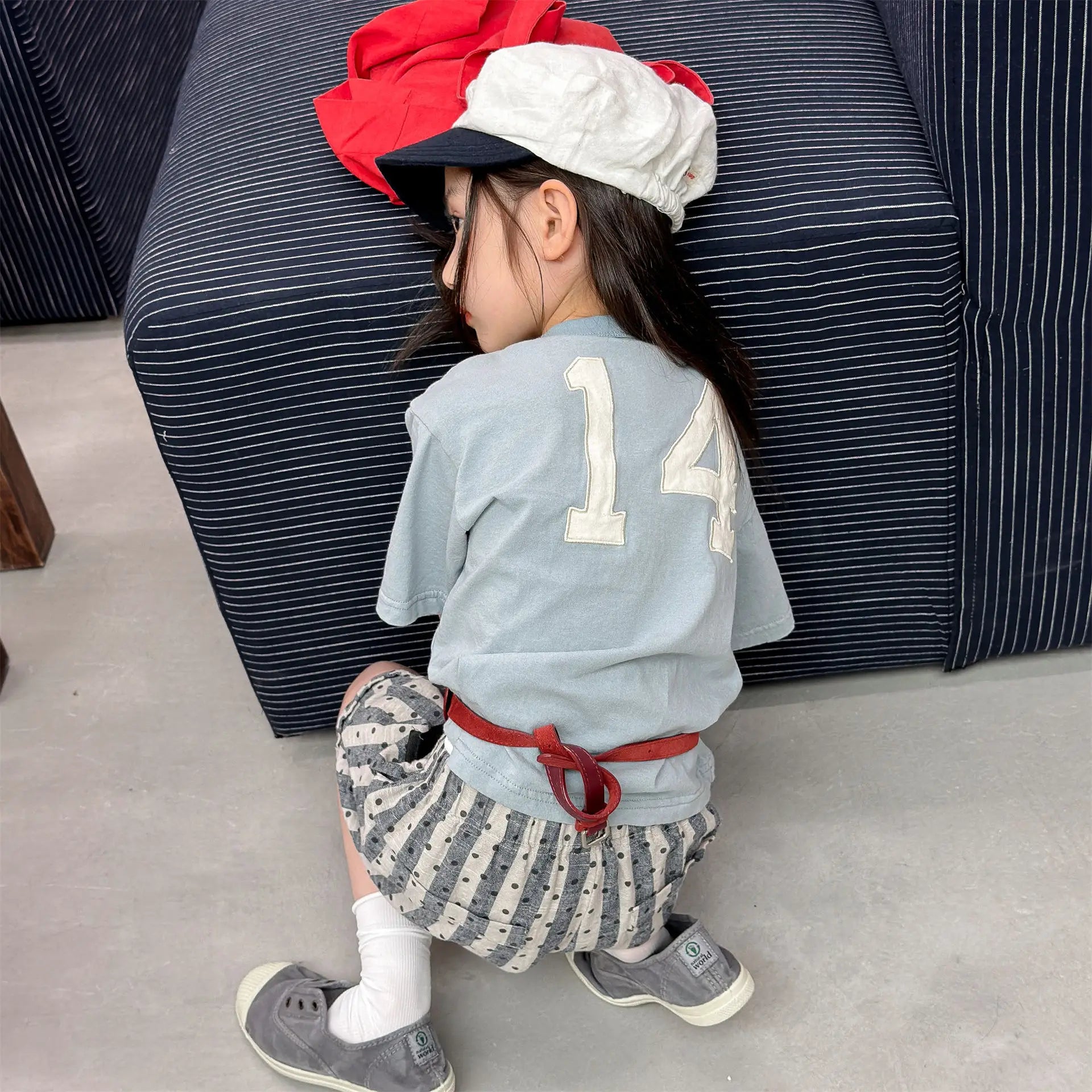 2026 Summer New Children Short Sleeve T Shirts Cotton Boys Letter Print Casual Tee Baby Girls O-neck Loose Tops Kids Clothes