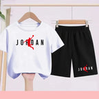 Children's sports suit, sports T-shirt,short sleeve and shorts, boys'and girls'sports uniform set,suitable for 3 to13 years old