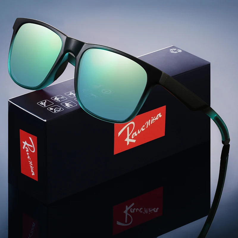 Fashion Square Polarized Sunglasses man Driving Fishing Luxury Brand Designer UV400 Eyewear