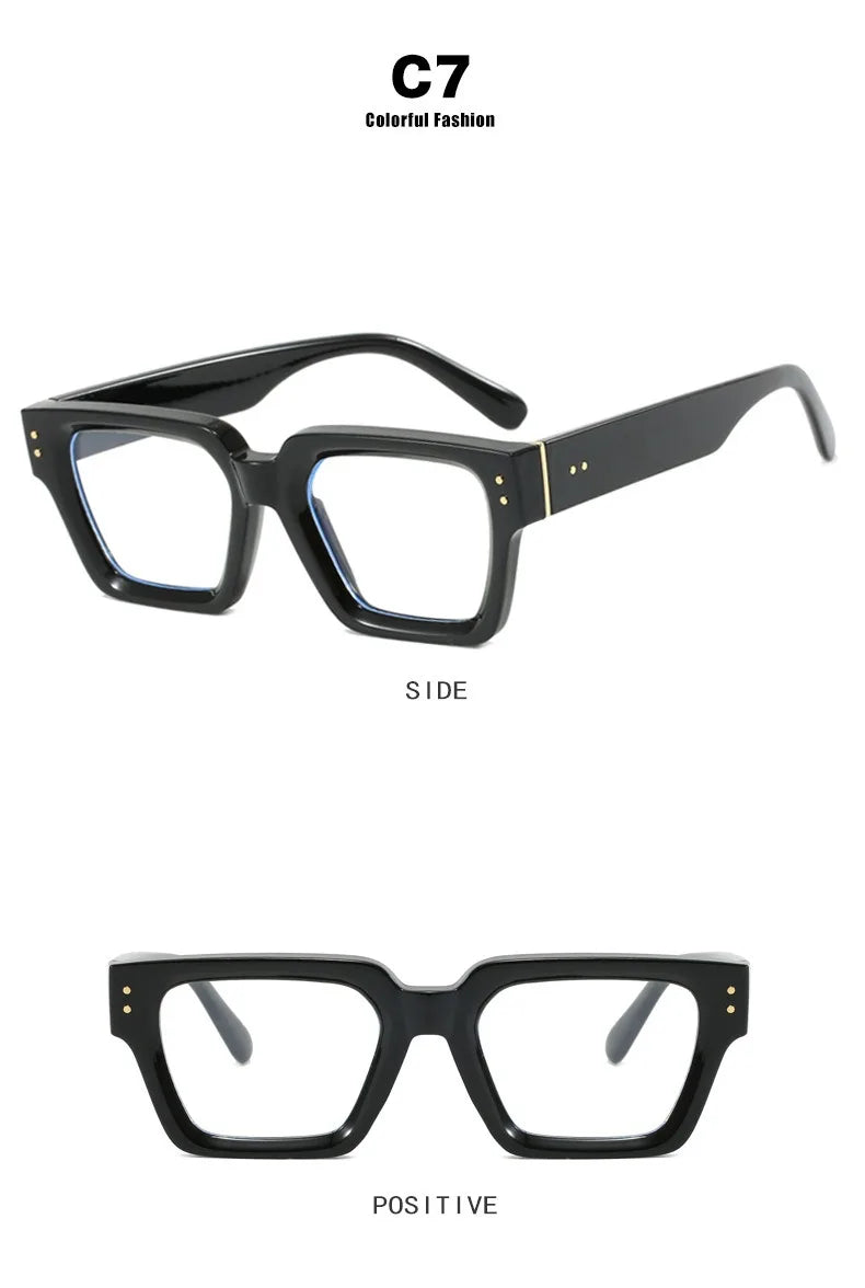 Classic Rectangle Small Sunglasses Women Men Square Personality Sun Glasses Vintage Fashion Ins Glasses Frame Shades UV400