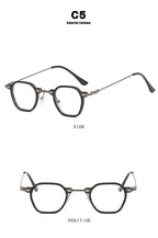 Retro Square Sunglasses Men Small Frame Sun Glasses Women New Fashion Polygonal Metal Eyeglasses Shadow UV400