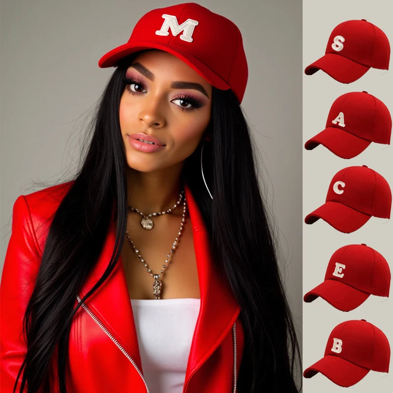 1pc Unisex A-Z Letter Pattern Sun-Shading Baseball Hat, Casual Versatile Breathable Sunscreen Cap, Suitable For Daily Wear Fashi
