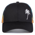 Unisex Coconut Tree Embroidery Baseball Net Caps Spring and Summer Outdoor Adjustable Casual Hats Sunscreen Hat Sports Cap