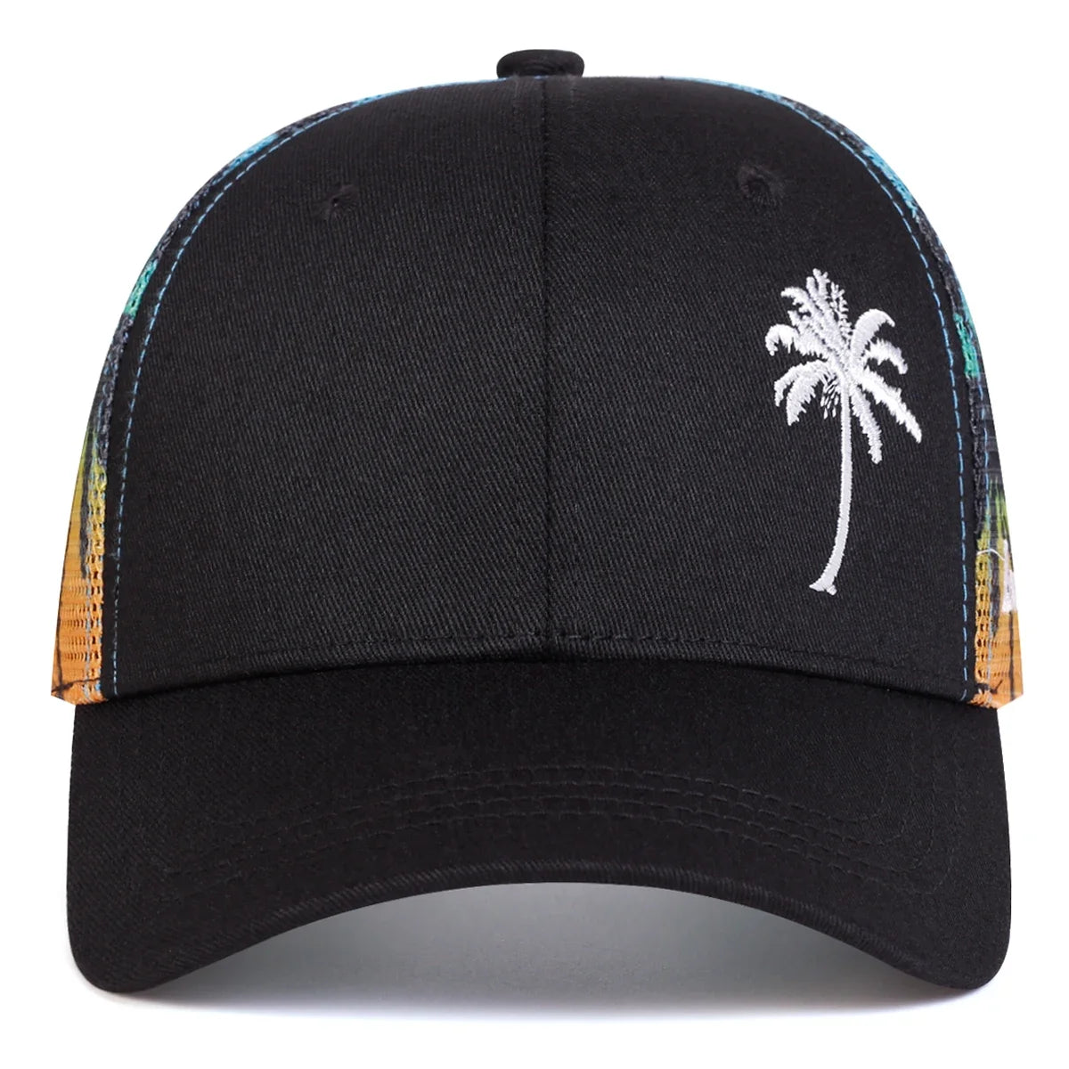 Unisex Coconut Tree Embroidery Baseball Net Caps Spring and Summer Outdoor Adjustable Casual Hats Sunscreen Hat Sports Cap