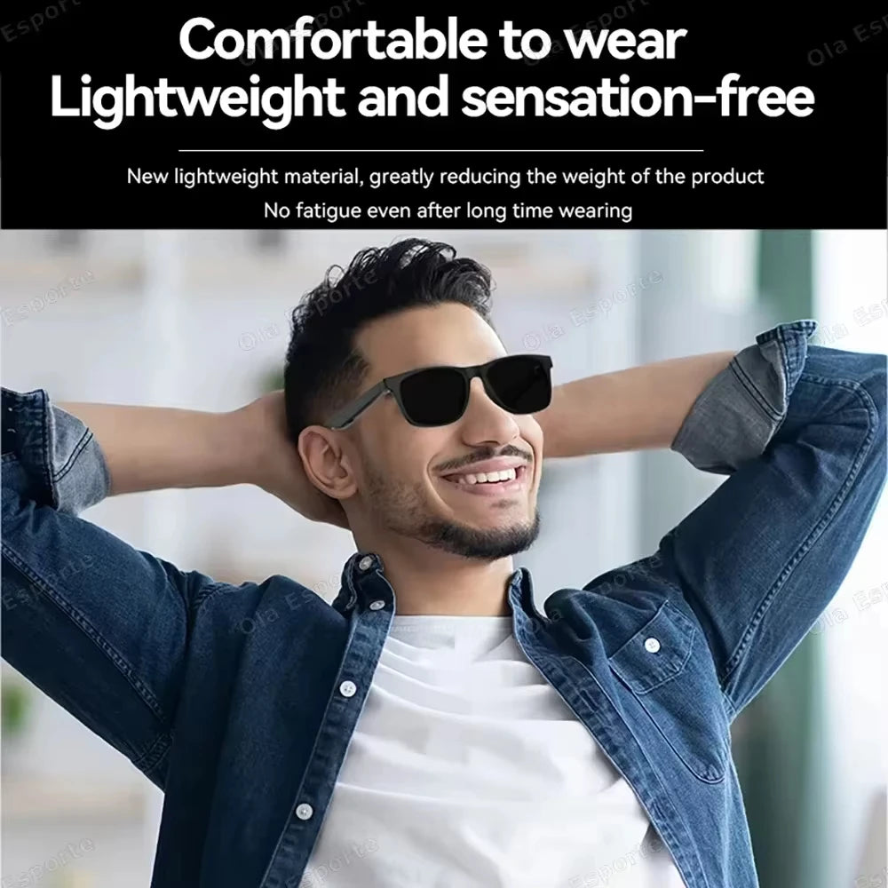 Lenovo AI Smart Glasses 8K Camera Touch Control Photo Recording Voice Assistant Translator Music Wireless Bluetooth Sunglasses