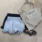 2026 Summer New Girls Cute Lace Shorts Solid Toddler Casual Shorts Cotton Children Versatile Loose Shorts Kids Clothes