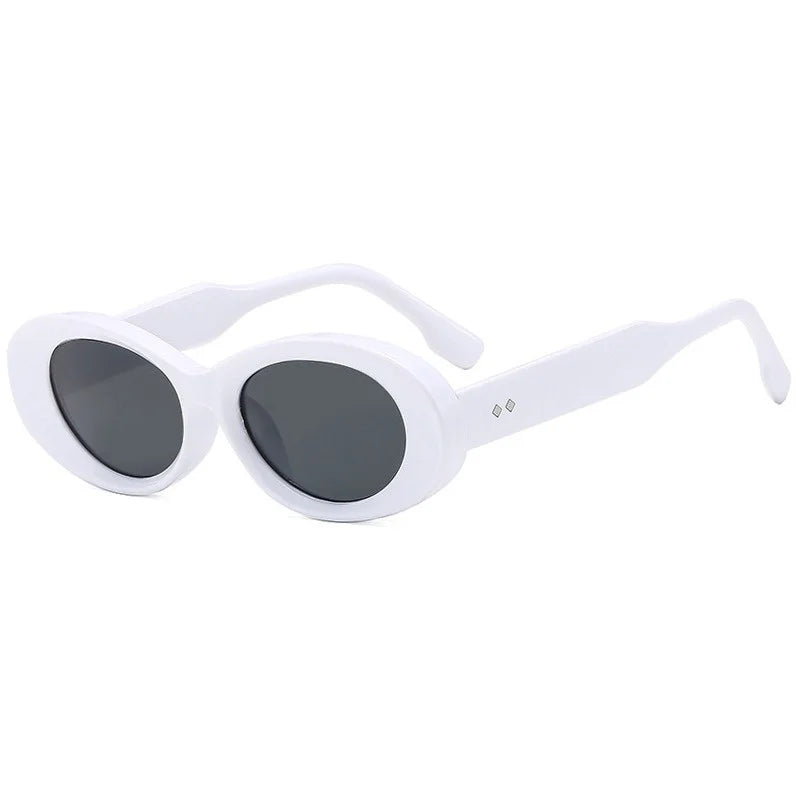 Vintage Round Sunglasses Women New Retro Oval Sun Glasses High Quality Trendy Brand Eyewear Shadow for Female