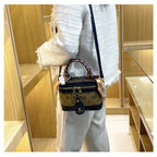 Brand Designer Women's Printed Box Bag Handbags Ladies Retro Patchwork Handbags Wild Portable Shoulder Corssbody Cosmetic Bag
