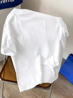 Men's Summer 100% Cotton Fashion Casual Loose Brooklyn&New York Letter Printed Round Neck Short Sleeve T-shirt Top
