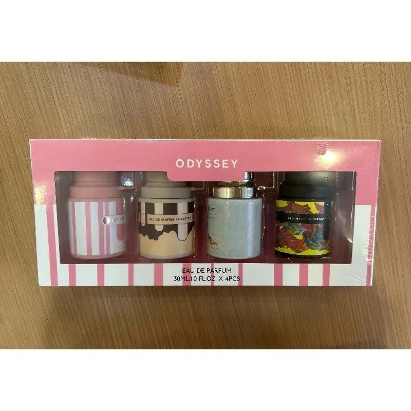 30ML x4 Unisex Perfume Set Long Lasting Luxury Mini Fragrance Collection Portable Elegant Woody Rich Smooth Exotic Premium Scent