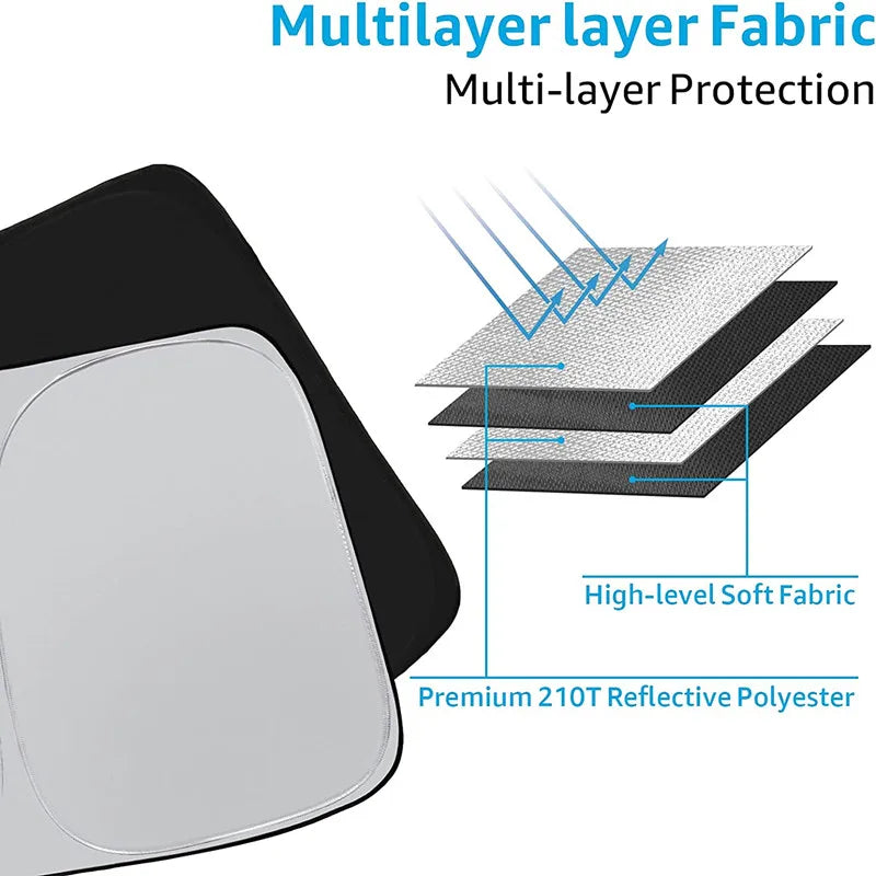 For Kia NIRO 2017-2020 2021 2022 2023 2024 Car Windshield Sunshade Cover Front Window Sun Shade Visor Car Interior UV Protection