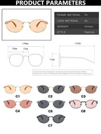Retro Round Metal Sunglasses Women Glasses New Fashion Leopard Sun Glasses Trendy Brand Designer Eyewear Female Male UV400