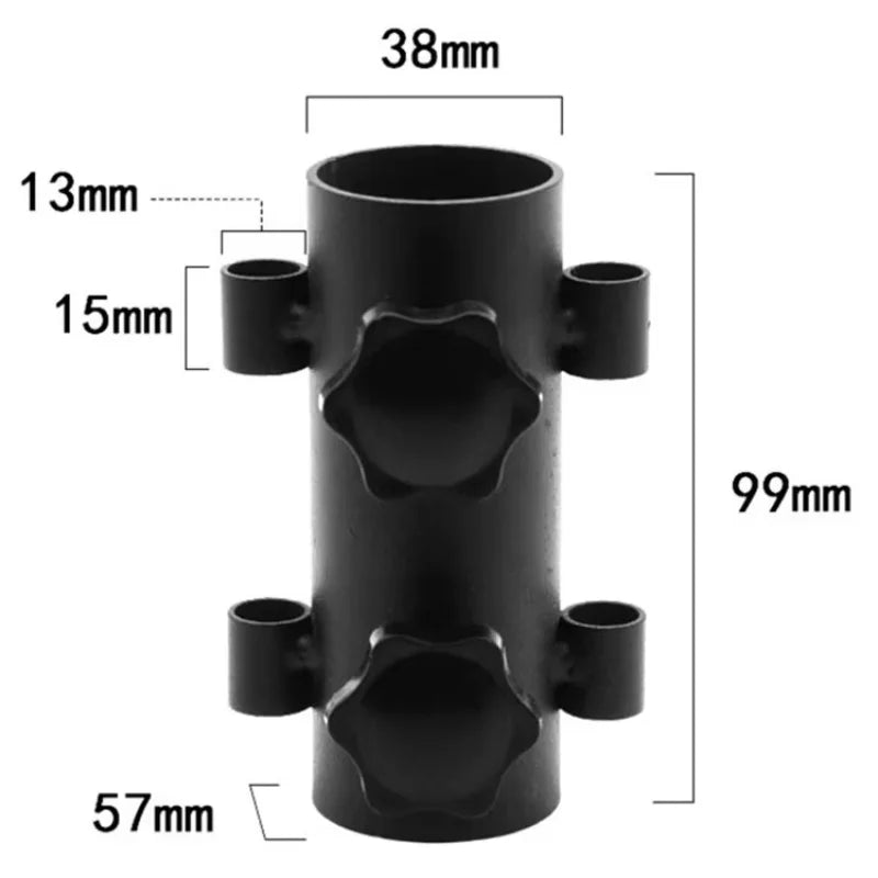 Canopy Pole Fixator Large Pipe Diameter Tent Sunshade Support Pole Fixed Pipe Frame Beach Umbrella Adjustment Base
