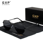GXP Fashion Anti-glare Sunglasses Men Polygon Retro Sunscreen Glasses Leisure Glasses Outdoor Polarized Driving Eyewear UV400