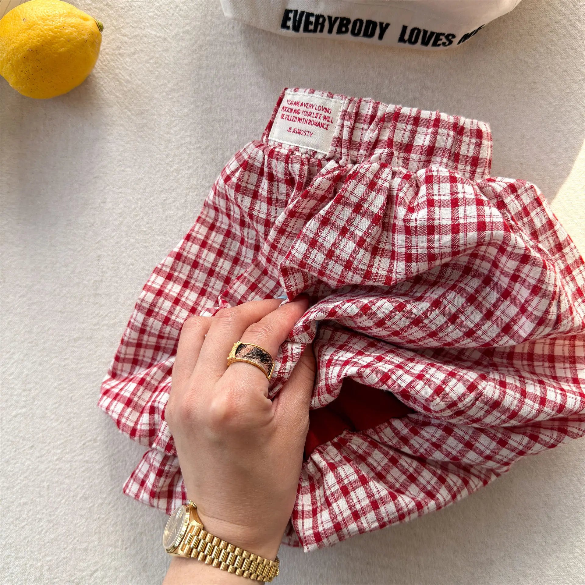 2026 Summer New Children Plaid Shorts Cotton Girls Cute Loose Culottes Kids Fashion Casual Shorts Toddler Clothes