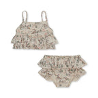 2025 Summer Baby Girls KS Swimwear Sets One Piece Kids swan Swimsuits Holiday Outwear Toddler Girl Sequin Swim Bikini Shorts Cap