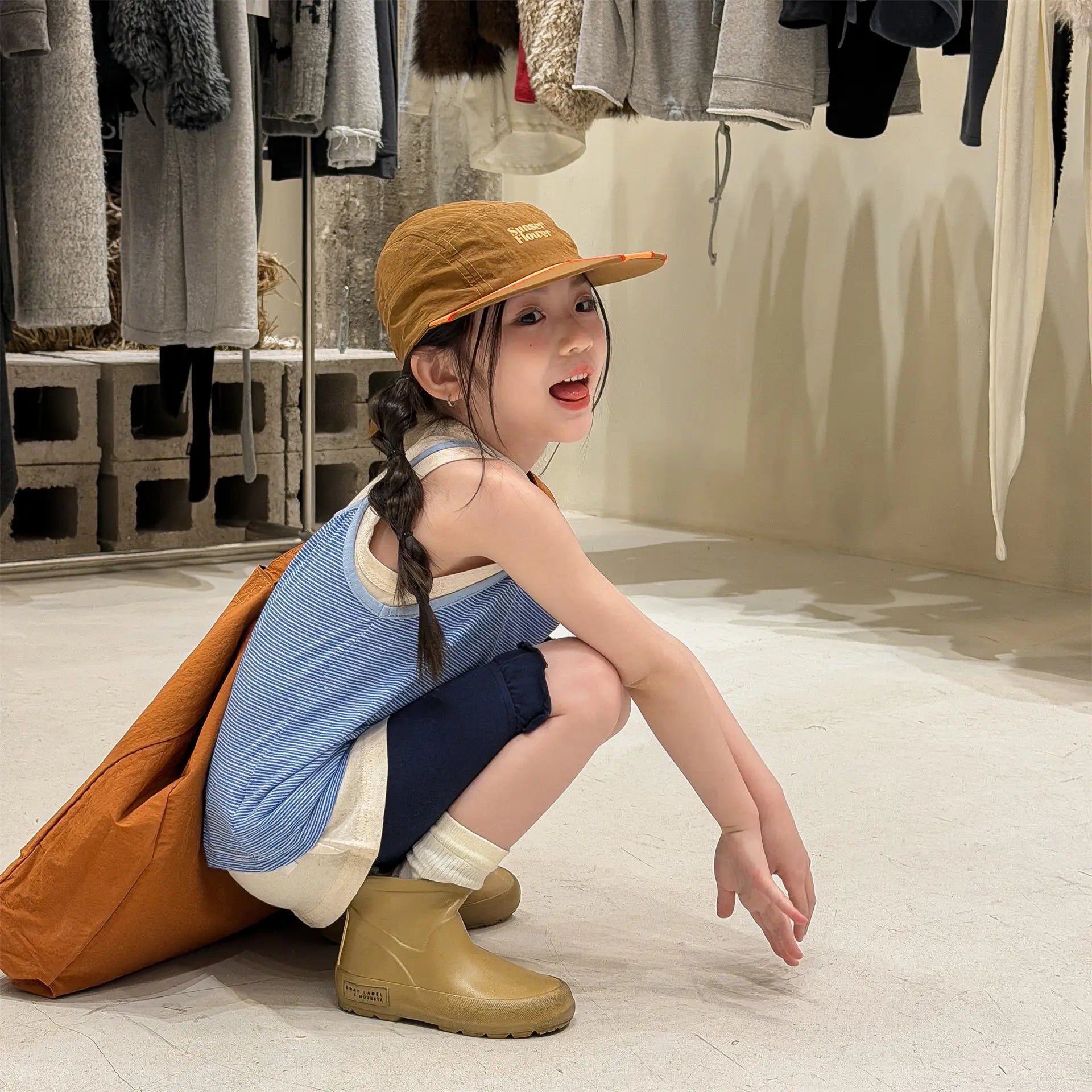 2026 Summer New Children Sleeveless T Shirts Cute Girls Bottoming Shirts Cotton Baby Girl Striped Sling Vest Kids Clothes