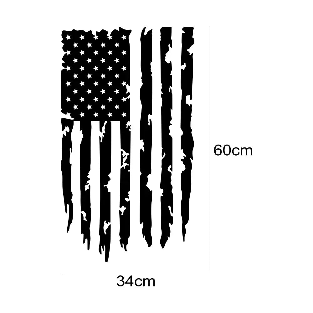 Car Sticker USA Flag Decor Decal For Dodge RAM Toyota Hilux Tacoma Jeep Gladiator Isuzu Dmax Ford F150 Auto Tuning Accessories