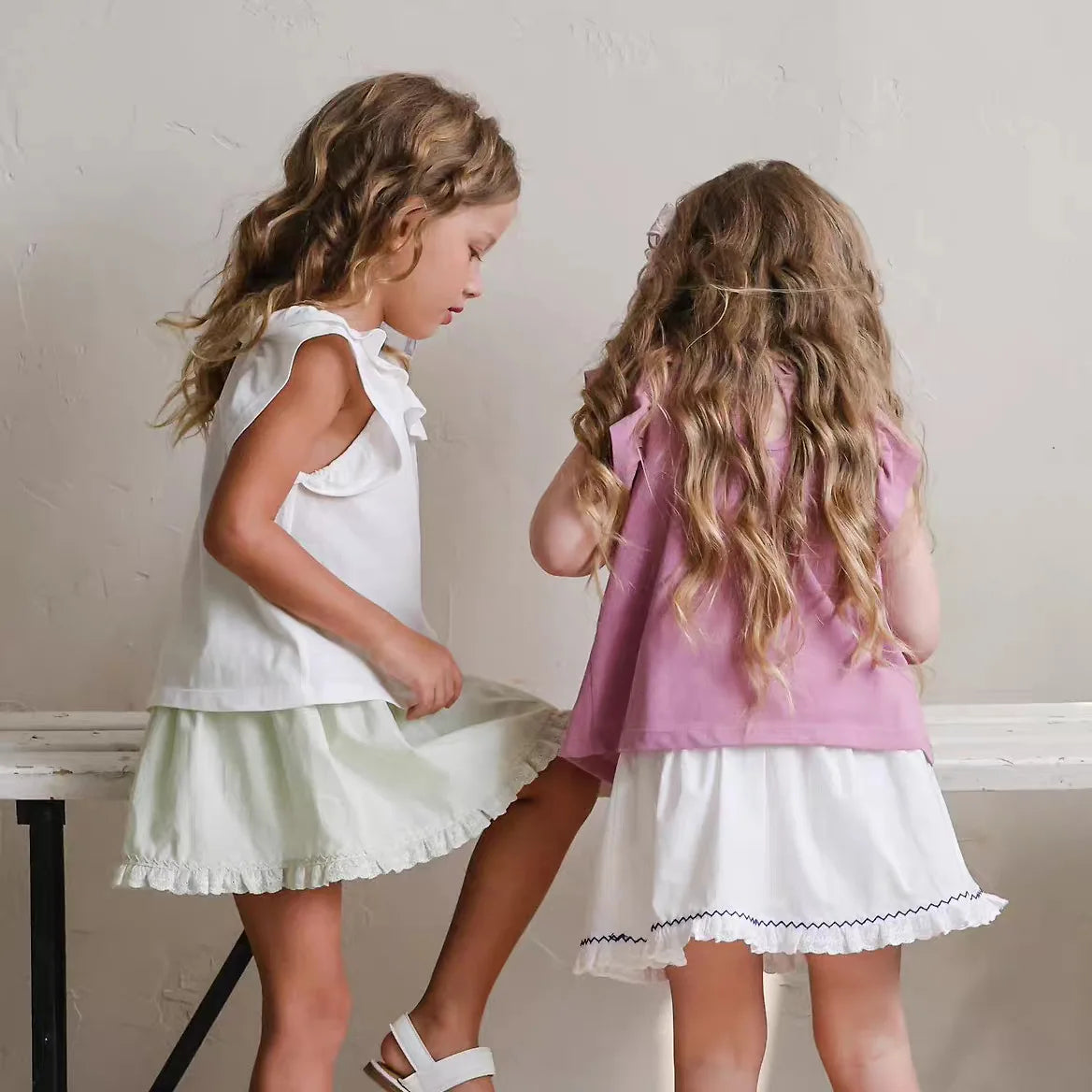 2026 Summer New Girls Cute Lace Short Skirts Cotton Children Preppy Style Princess Dress Baby Girl Sweet Skirts Toddler Clothes