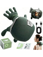 Advanced 4D Shiatsu Neck and Shoulder Massager with Heat & Finger Massage - Wireless, Deep Tissue, Simulated Human Hand Design f