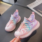 2026 Kids Sneakers Breathable Mesh Casual Soft Sole Running Shoes For Boys Girls Spring Summer