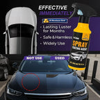 Car Coating Spray Kit 300ml Nano Ceramic Hydrophobic Coating Paint Protection Set With Sponge Cloth Scratch Repair High Gloss