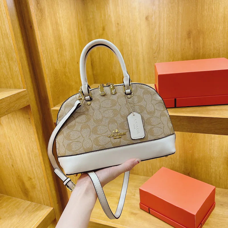 High-End Retro Printed Diaper Bag Luxury Leather Handbag For Women Vintage Classic Designer Paris Elegant Crossbody Shoulder Bag