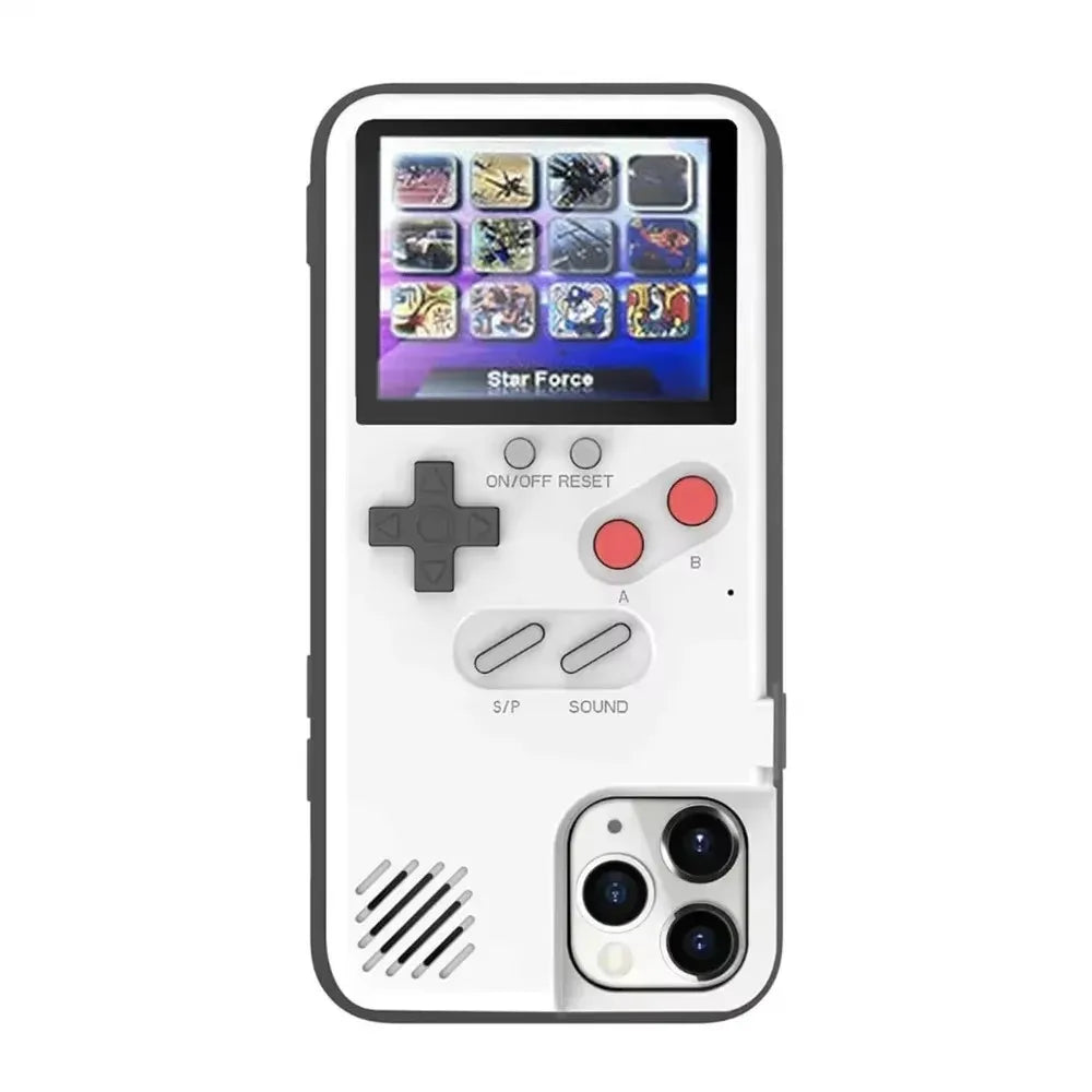 For iPhone 12 13 14 15 16 Pro Max X Xr Xs Max 7 8 14 15 Plus SE 2022 Playable Gameboy Case Retro 3D Video Game Cover Console