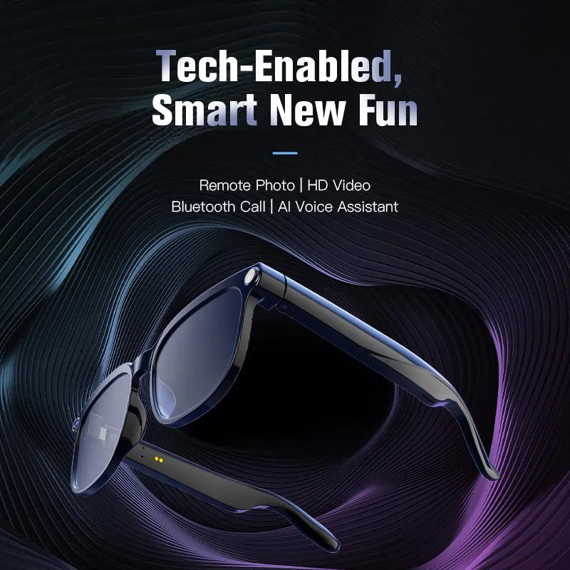 AI Smart Glasses Frame TR90 with Chat GPT 800W Camera Bluetooth Call Voice Assistant Control New 2026
