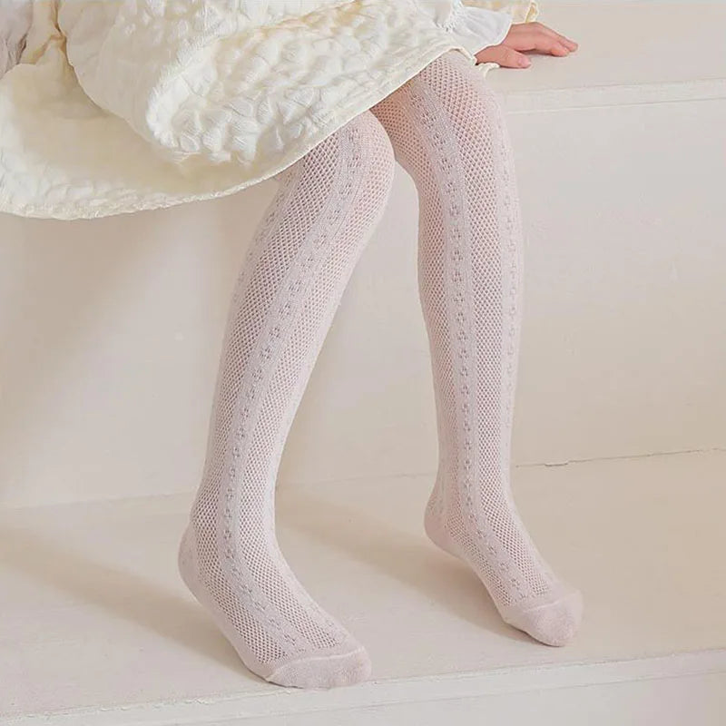 2026 Summer New Baby Pantyhose Newborn Infant leggings Girls Thin Mesh Tights Children Pants 0-8Y