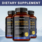 Magnesium Complex Capsules - Support Muscle, Bone, Heart Health, Improve Sleep, Stress & Anxiety Relief - Dietary Supplement