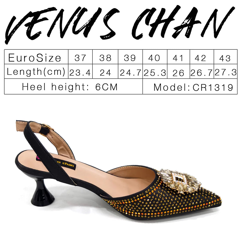 2026 Elegant Nigerian Women's Party Shoes with Medium Heel & Matching Handbag – Pointed Toe Fashion Footwear for Special