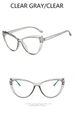 New Retro Cat Eye Glasses Frame Women Brand Vintage Trend Anti-blue Light Glasses Transparent Frame Myopia Eyeglasses