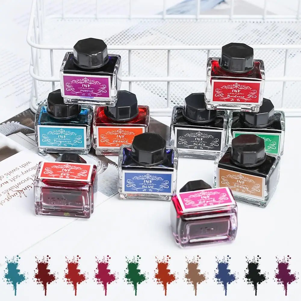 New 1pcs Fountain Dip Pen Writing School Supplies Painting Non Carbon Signature Pen Colored ink