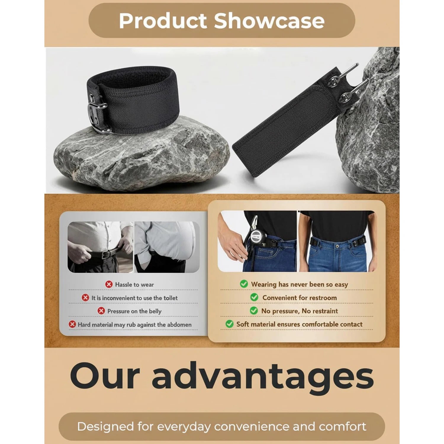 1/2Pcs Upgraded Adjustable Buckleless Belt Hook Elastic Velcro Waist Buckle Waist Belt For Men‘s Gift Casual Belt With Buckle