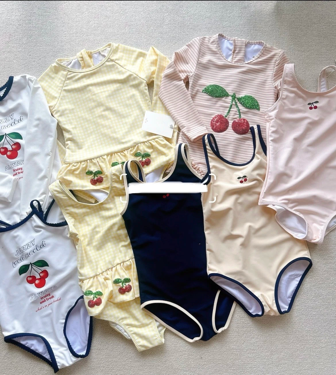 2026 Summer KS Baby Girls Holiday Swimwears Bikini Kids Swimming Suit Wear Clothes Girls One Piece Sister Brother Matching 1-9Y