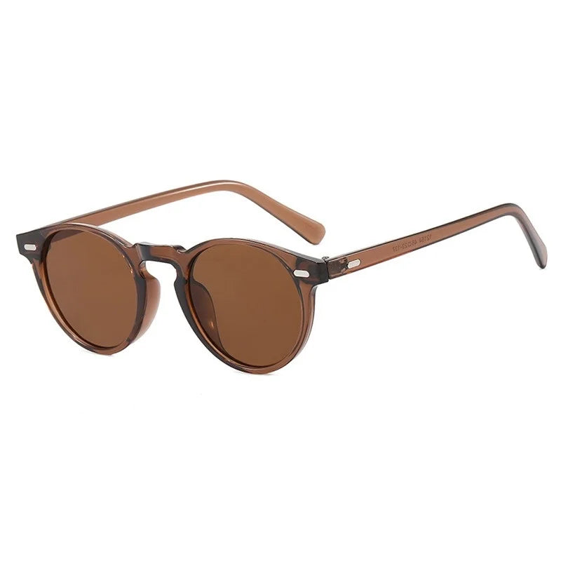 Vintage Punk Round Vintage Sunglasses Women Retro Luxury Designer Sun Glasses for Female Oculos De Sol Shades UV400