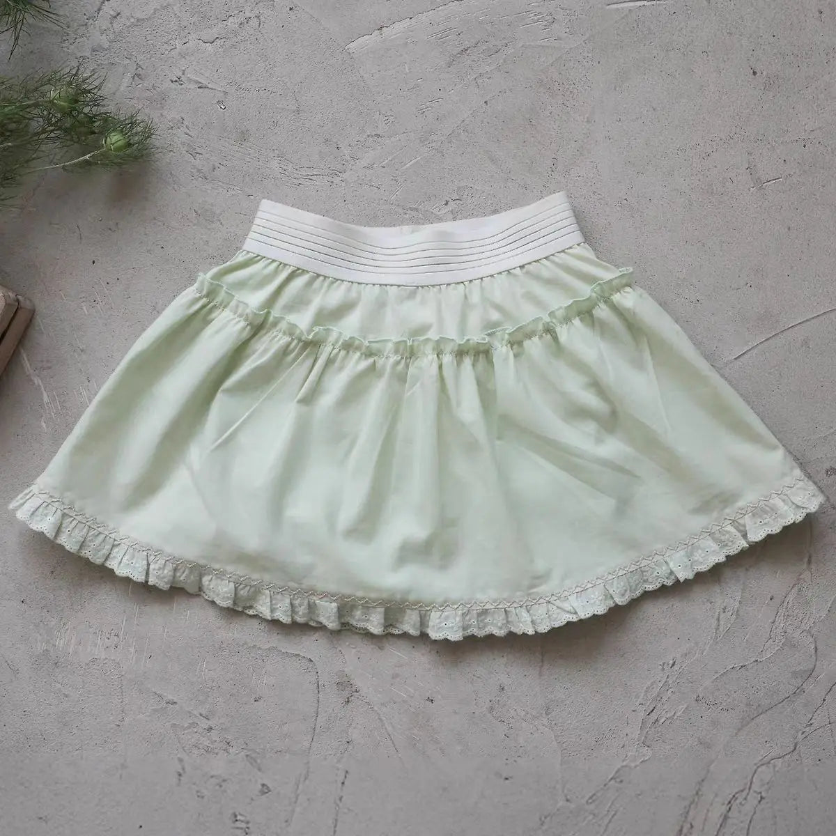 2026 Summer New Girls Cute Lace Short Skirts Cotton Children Preppy Style Princess Dress Baby Girl Sweet Skirts Toddler Clothes