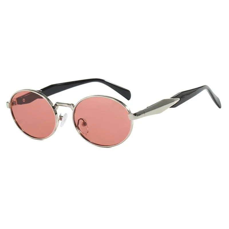 Retro Round Metal Sunglasses Women Glasses New Fashion Leopard Sun Glasses Trendy Brand Designer Eyewear Female Male UV400