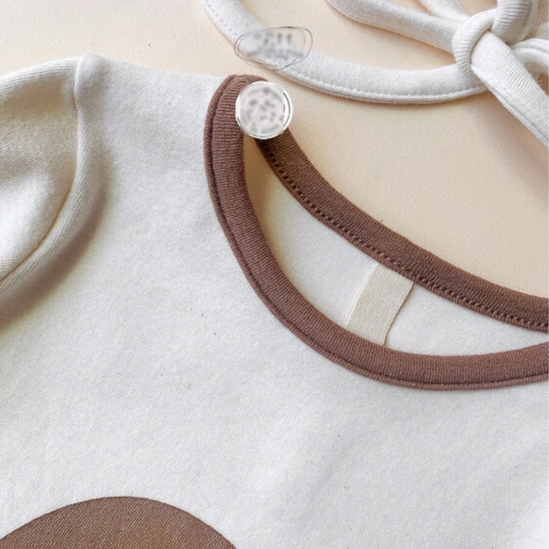 2026 Spring New Baby Long Sleeve Bodysuit + Hat Infant Boy Girl Cute Print Jumpsuit Newborn Toddler Cotton Clothes 0-24M