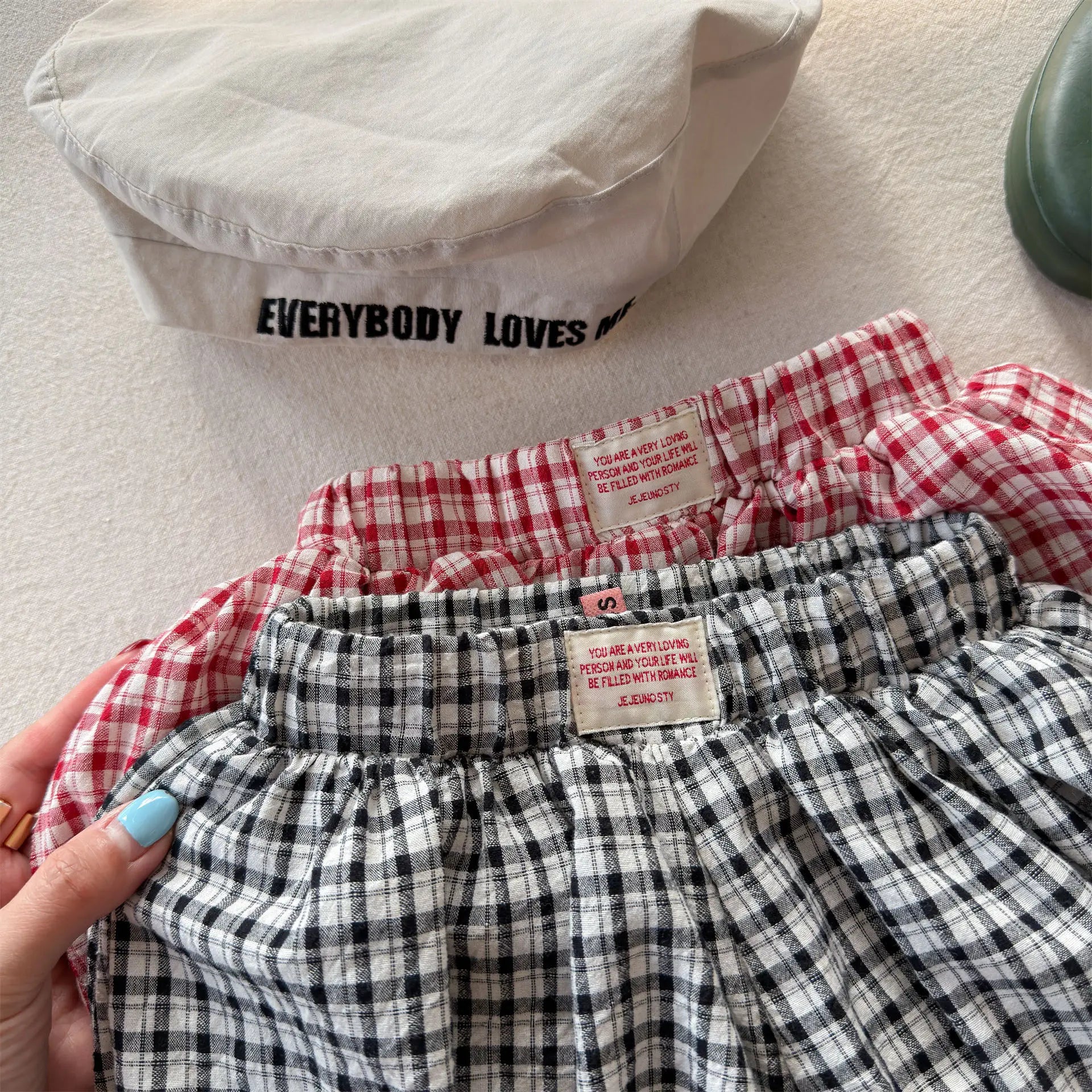 2026 Summer New Children Plaid Shorts Cotton Girls Cute Loose Culottes Kids Fashion Casual Shorts Toddler Clothes