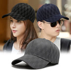 Outdoor Leisure Adjustable Baseball Cap Casual Sun Hat Plaid Sunscreen Duck Tongue Cap Fashion Rebound Cap