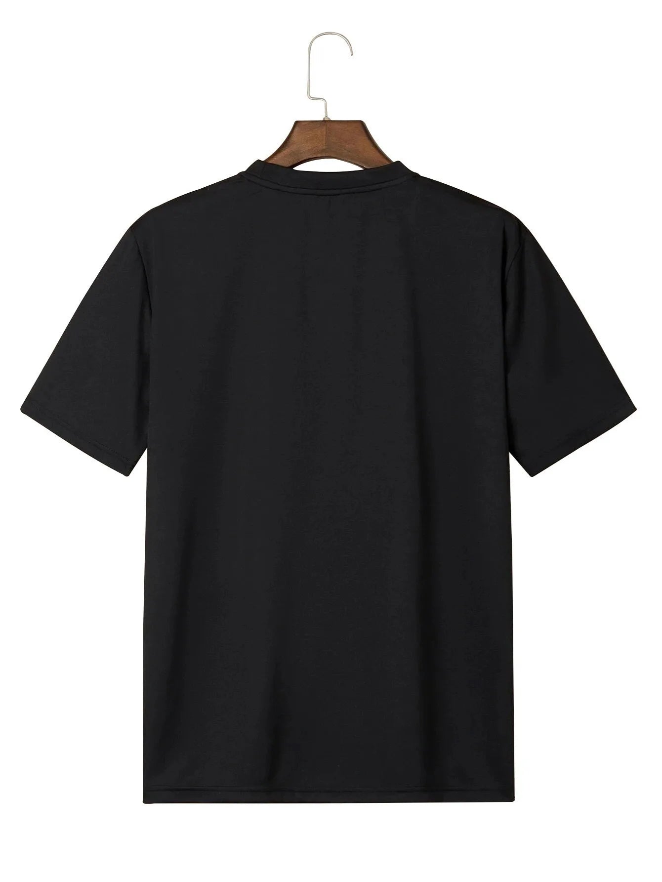 Men's summer 100% pure cotton fashionable casual loose rose pattern printed round neck short sleeved T-shirt top