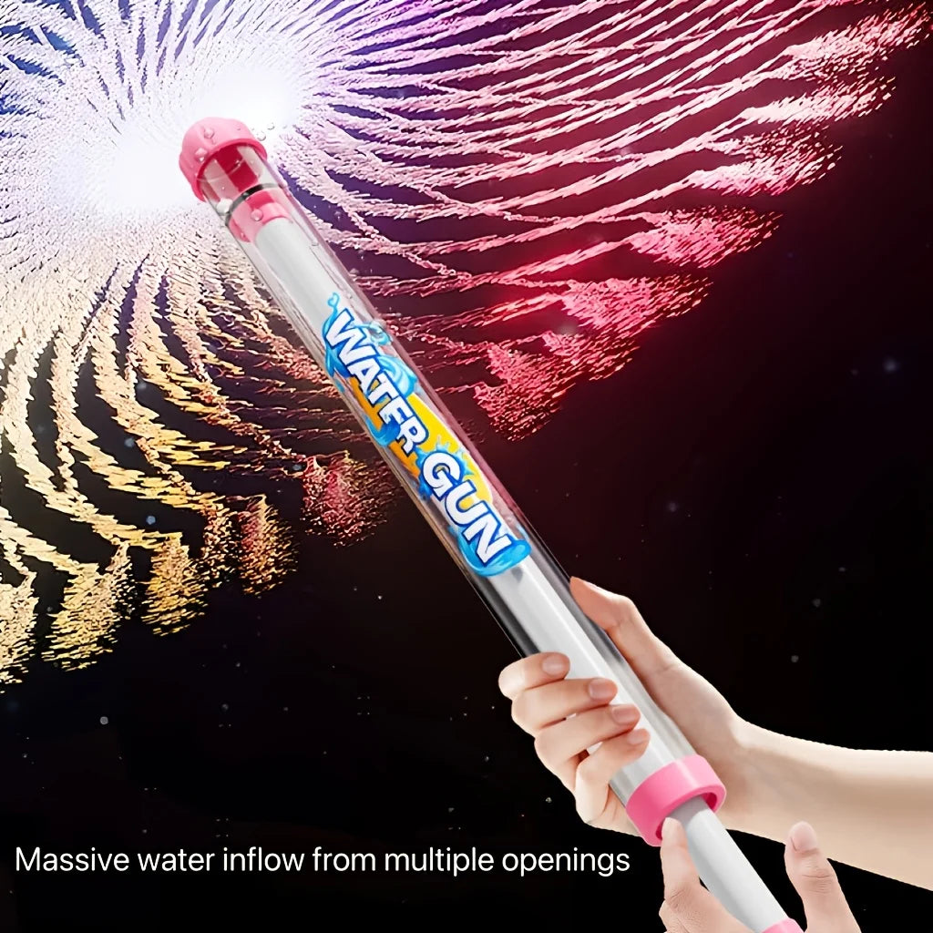 Fireworks Spray Water Pull-Back Water Gun Outdoor Splash Games for Pool Lawn Activities Kids Summer Interactive Water Spray Toys