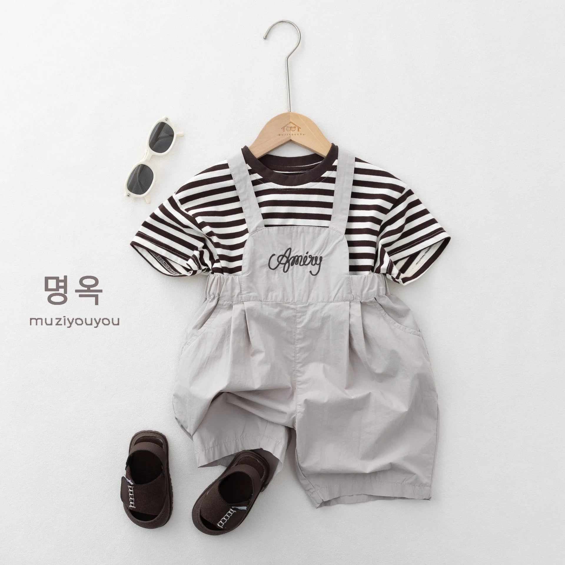 2026 Summer New Children Short Sleeve T Shirts Boys Casual Striped Tee Toddler Girls Cotton Loose Tops Kids Clothes