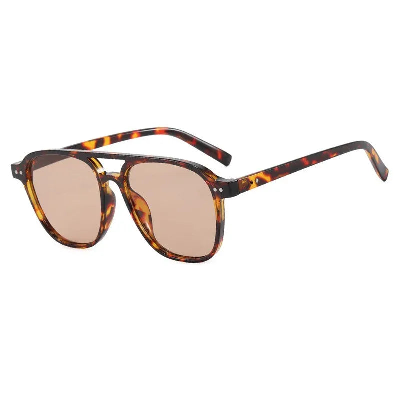 Vintage Big Square Sunglasses Women Men Brand Designer Unisex Sun Glasses Black Frame Shades Male Female Eyewear UV400